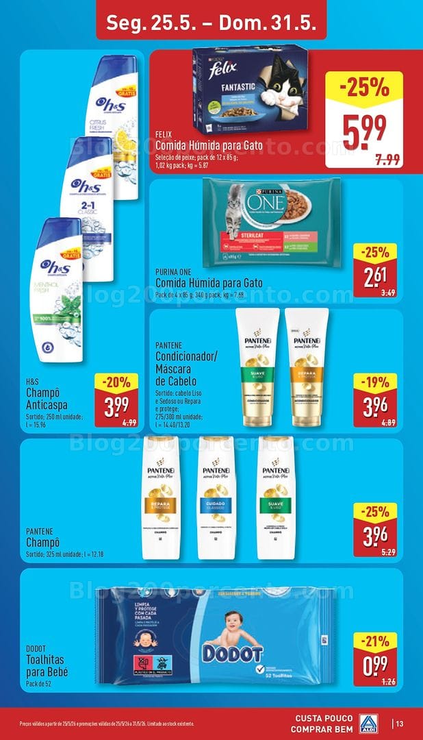 Antevisão Folheto ALDI Promoções de 25 a 31 maio